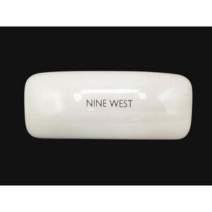 Nine West Eyeglass Sunglass Case Hard Clamshell Case White